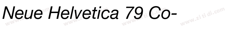 Neue Helvetica 79 Co字体转换 Neue Helvetica 79 Co字体转换